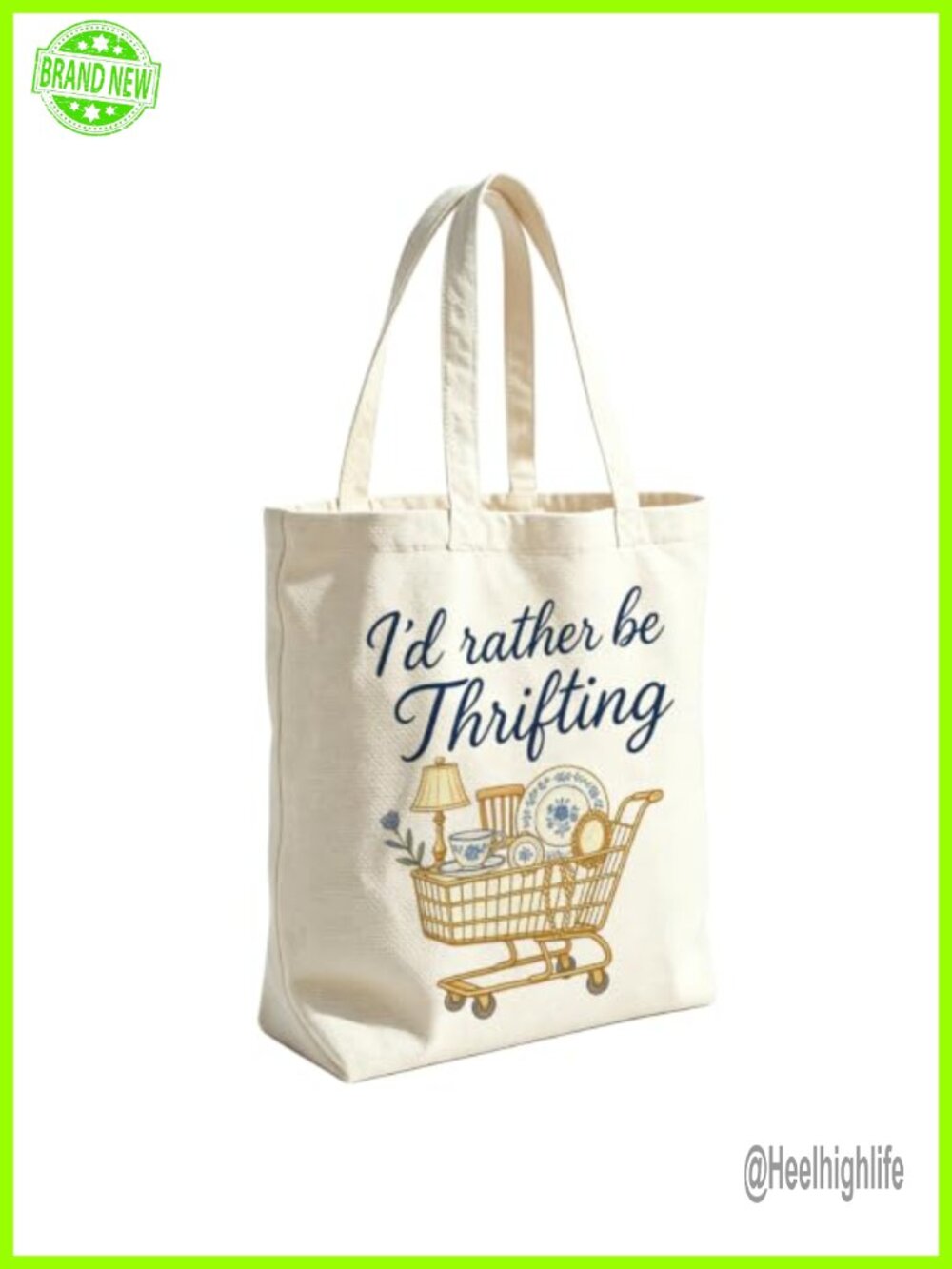 Canvas Tote Bag with Pocket, Retro Shoulder Bag, Reusable, Double-Sided Print